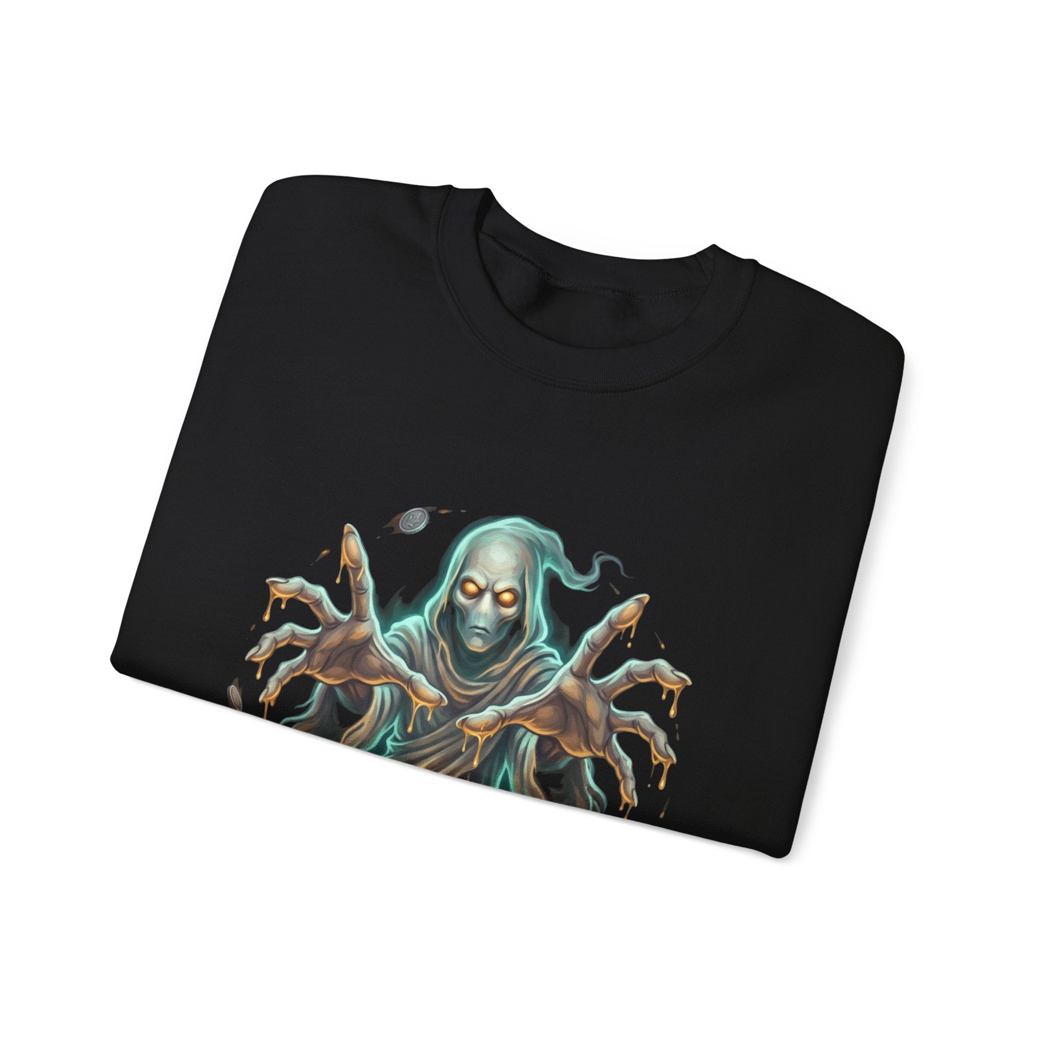 Hooded Wraith Halloween Crewneck Sweatshirt