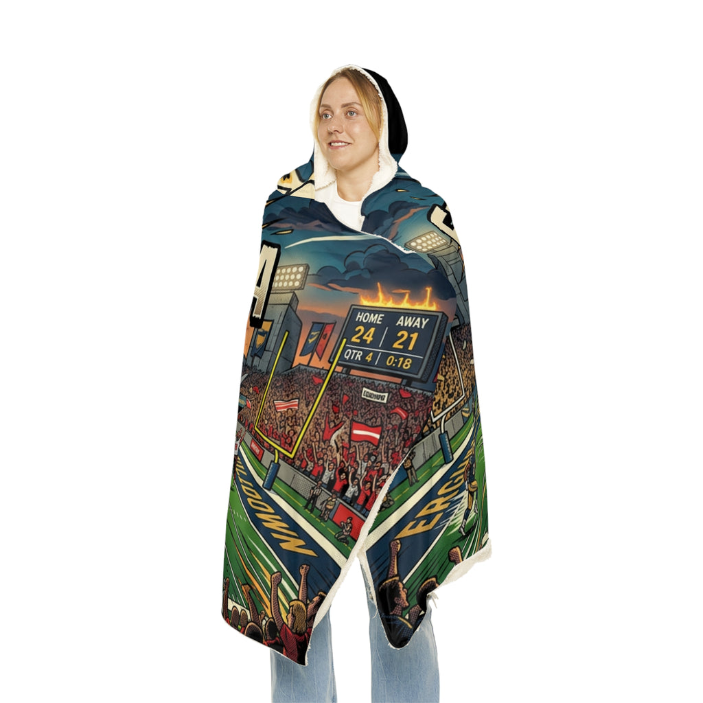 Ergophobia Football Stadium Hooded Snuggle Blanket