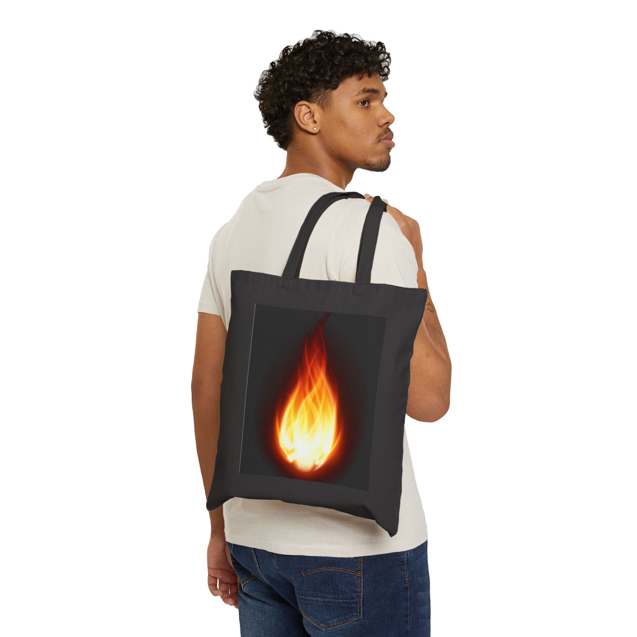 FLAME Cotton Canvas Tote Bag