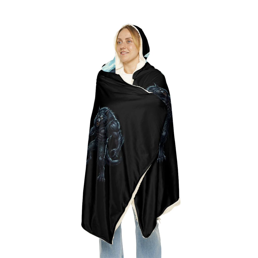 Werewolf Hooded Blanket — Moonlit Howl Snuggle Blanket