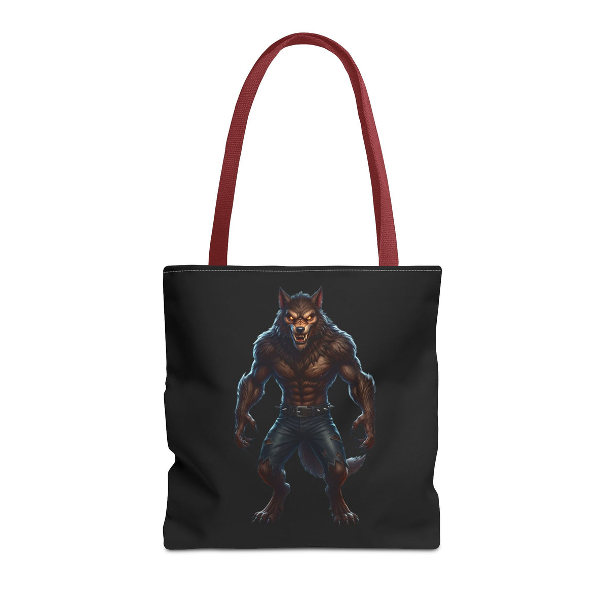 Werewolf Tote Bag — Dark Fantasy Creature Shopper