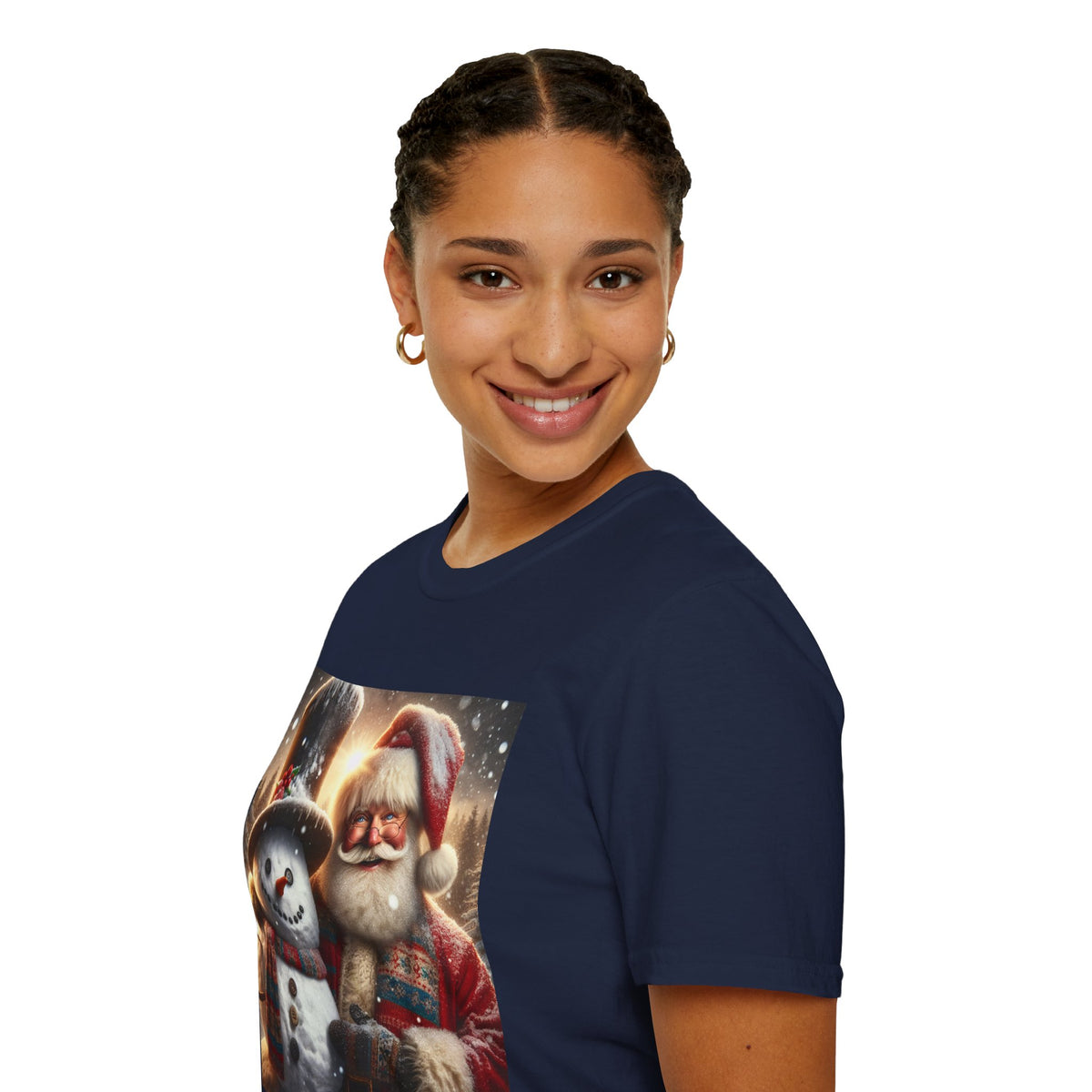 Christmas Santa & Snowman T-Shirt