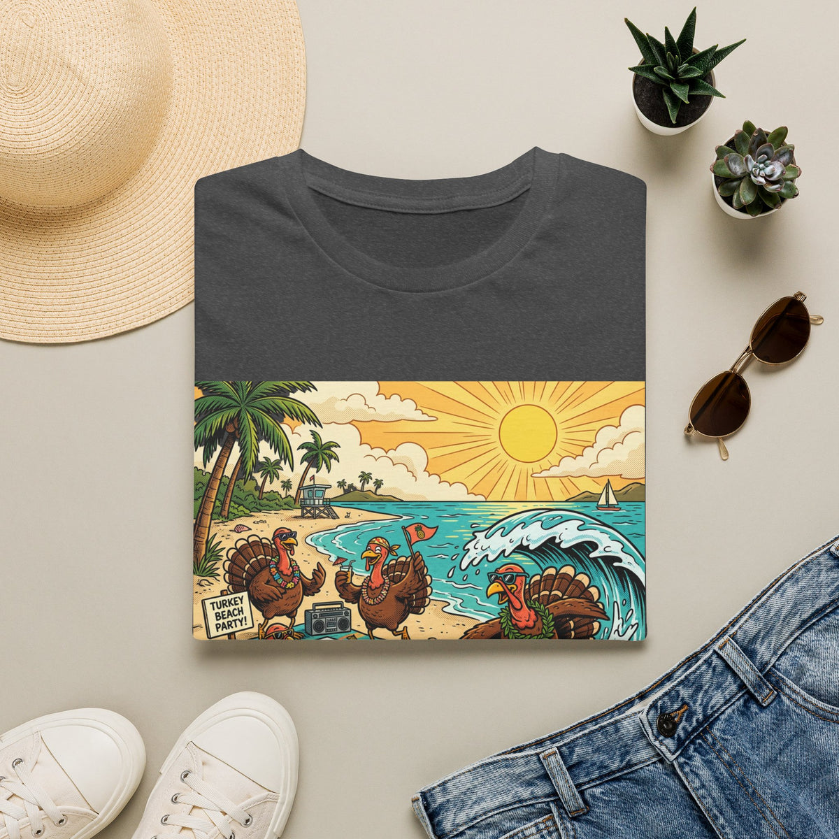 Surfing Turkey Beach Party T-Shirt