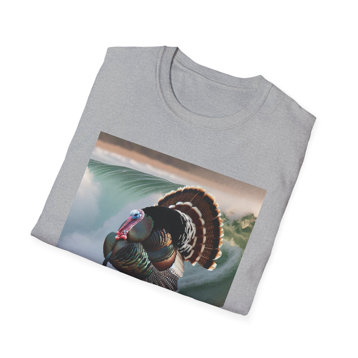 Surfing Turkey T-Shirt — Funny Thanksgiving Surfboard Graphic Tee