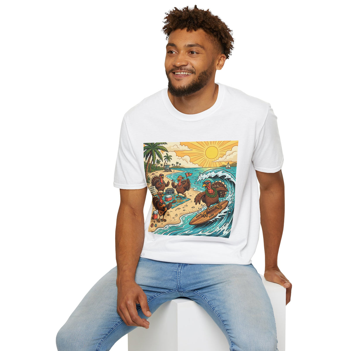 Surfing Turkey Beach Party T-Shirt
