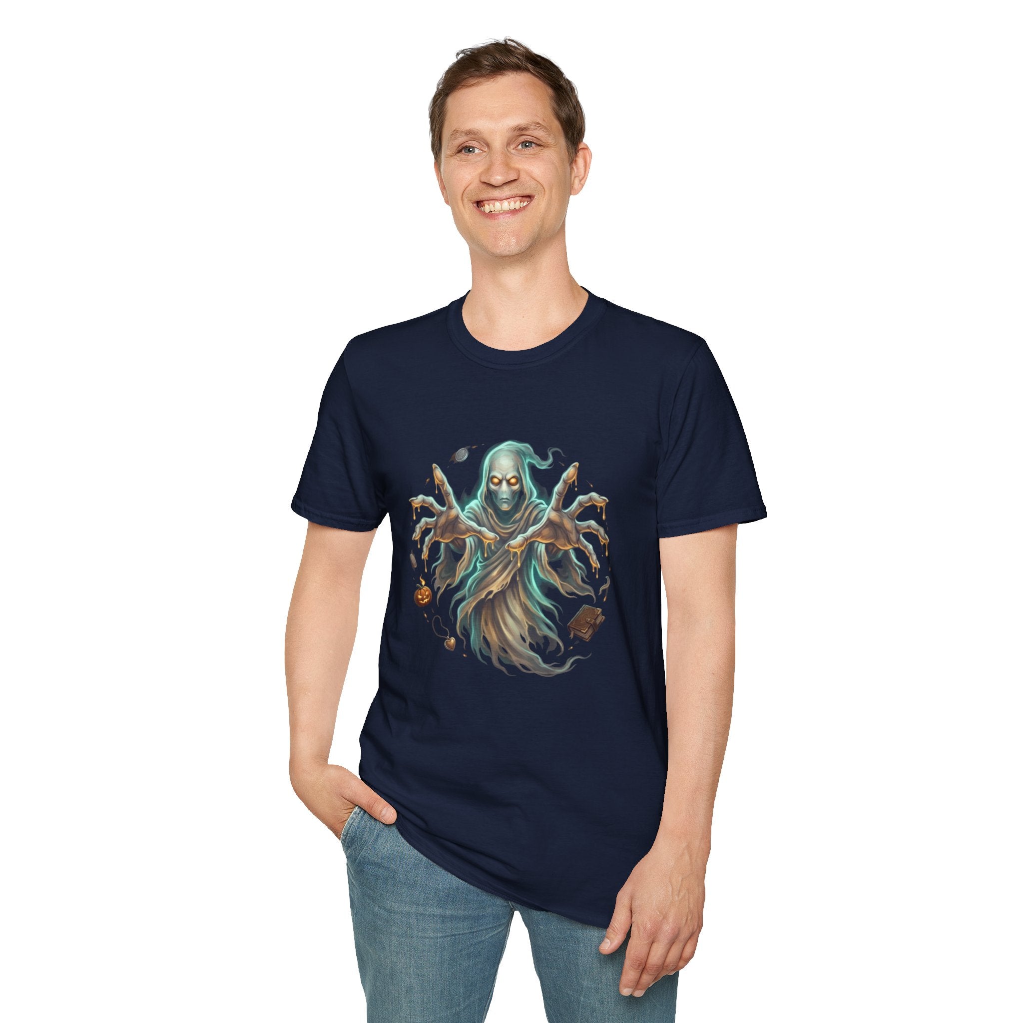 Hooded Specter Halloween Unisex Softstyle T-Shirt