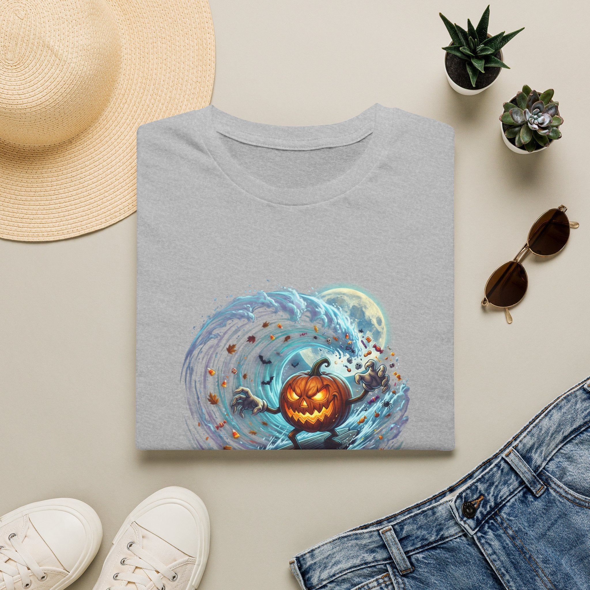 SURFING PUMPKIN Unisex Softstyle T-Shirt