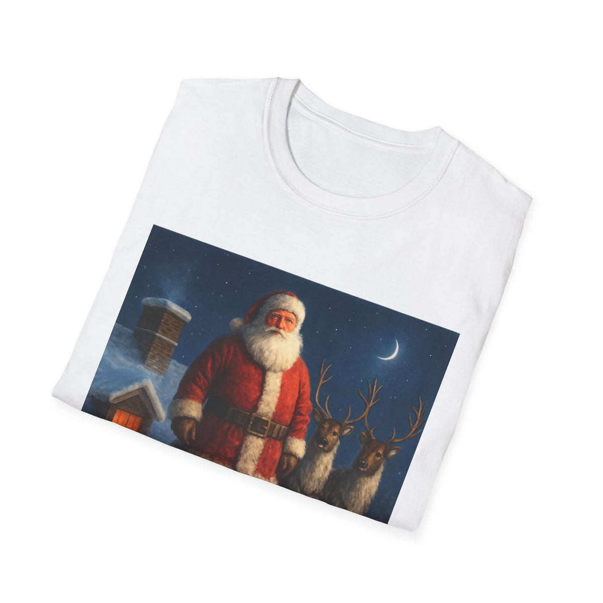 Santa Claus Night Scene T-Shirt