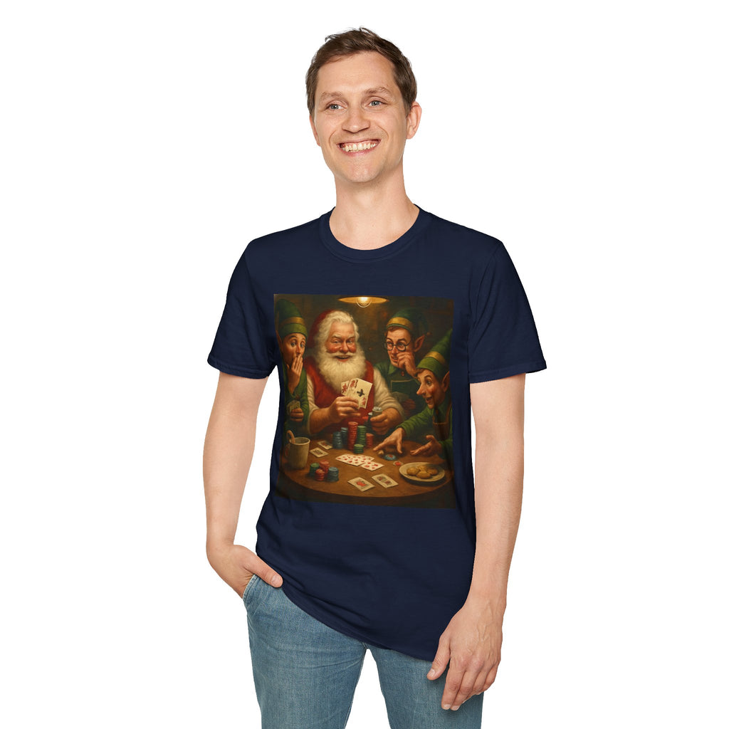 Santa Poker Night Christmas T-Shirt