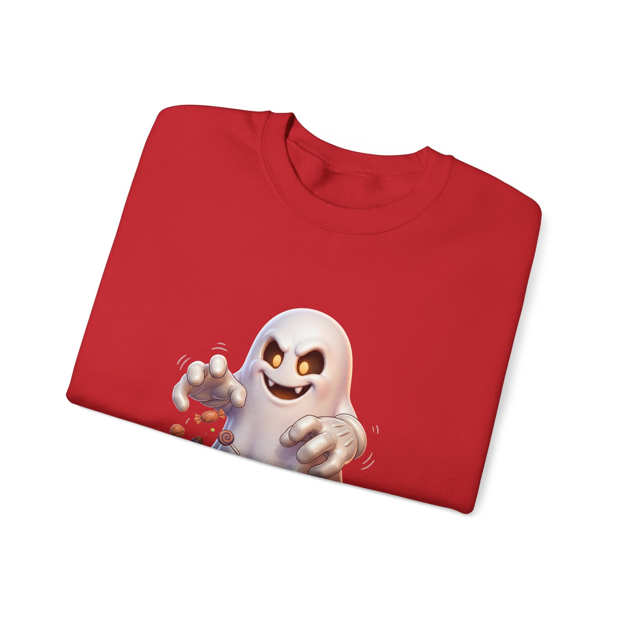 Candy Grabber Ghost Halloween Crewneck Sweatshirt