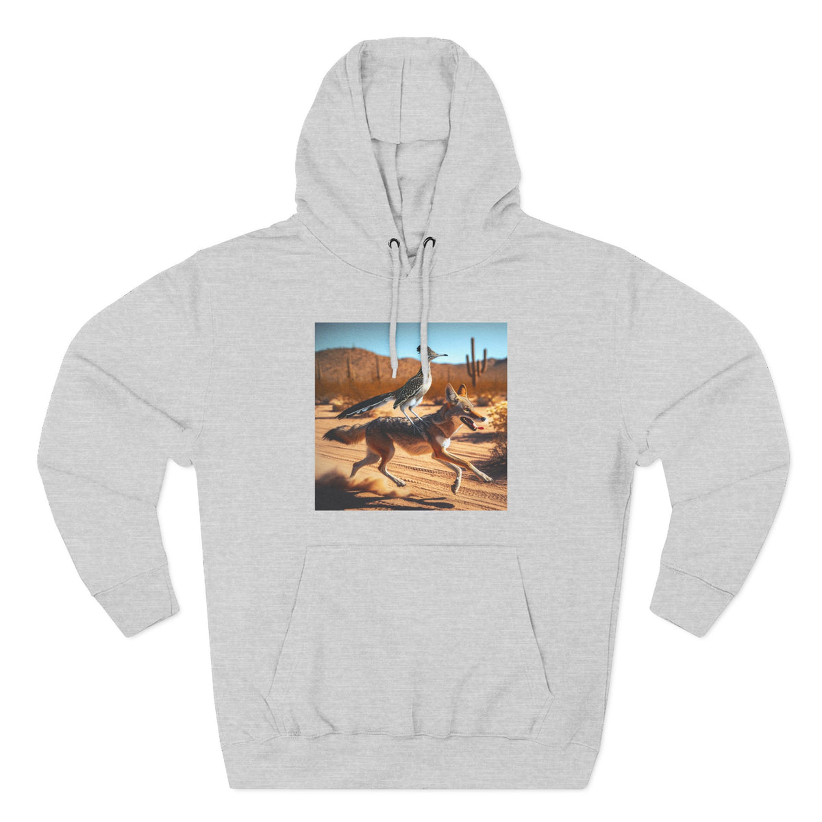 Coyote Desert Landscape Graphic Hoodie
