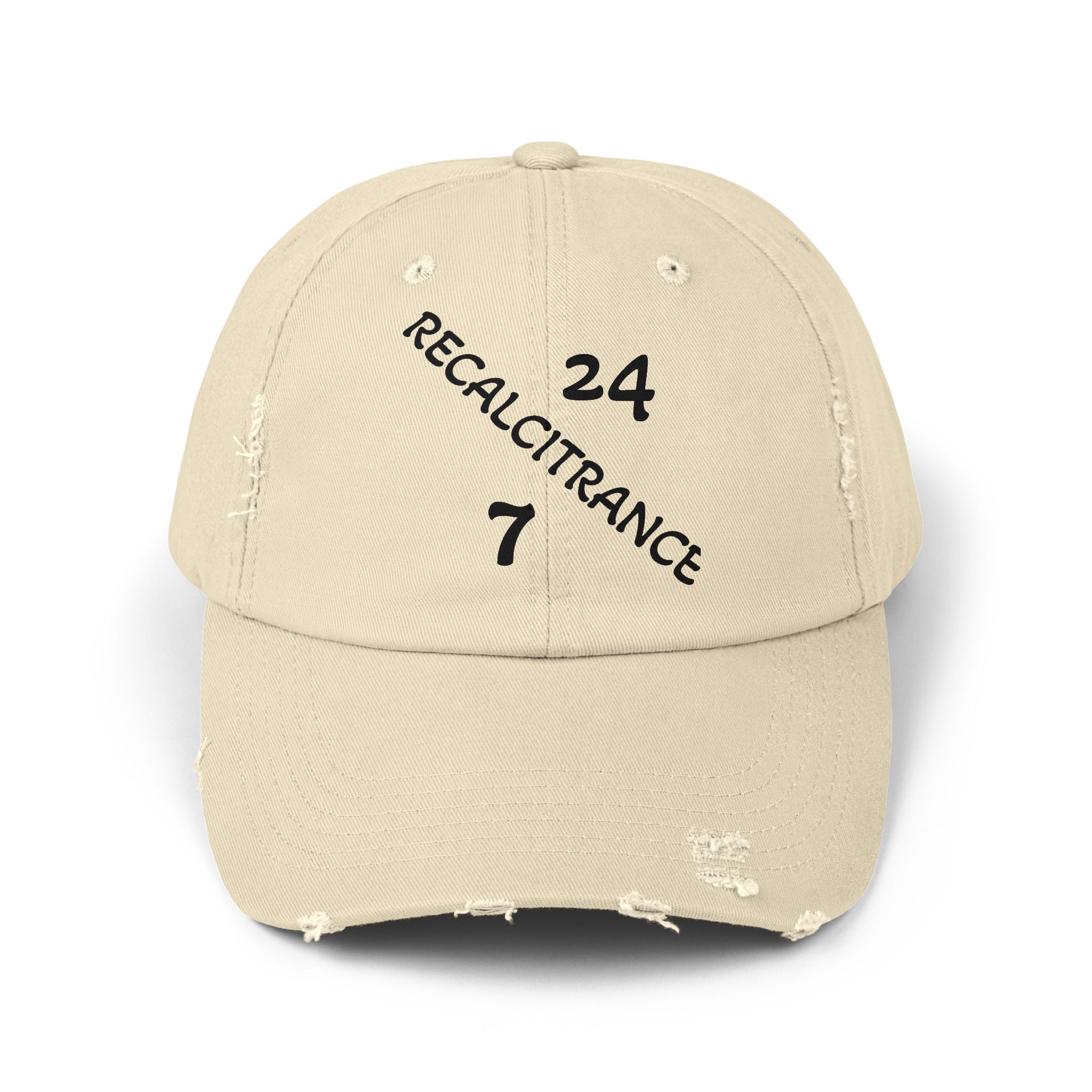RECALCITRANCE (STUBBORN) Unisex Distressed Cap