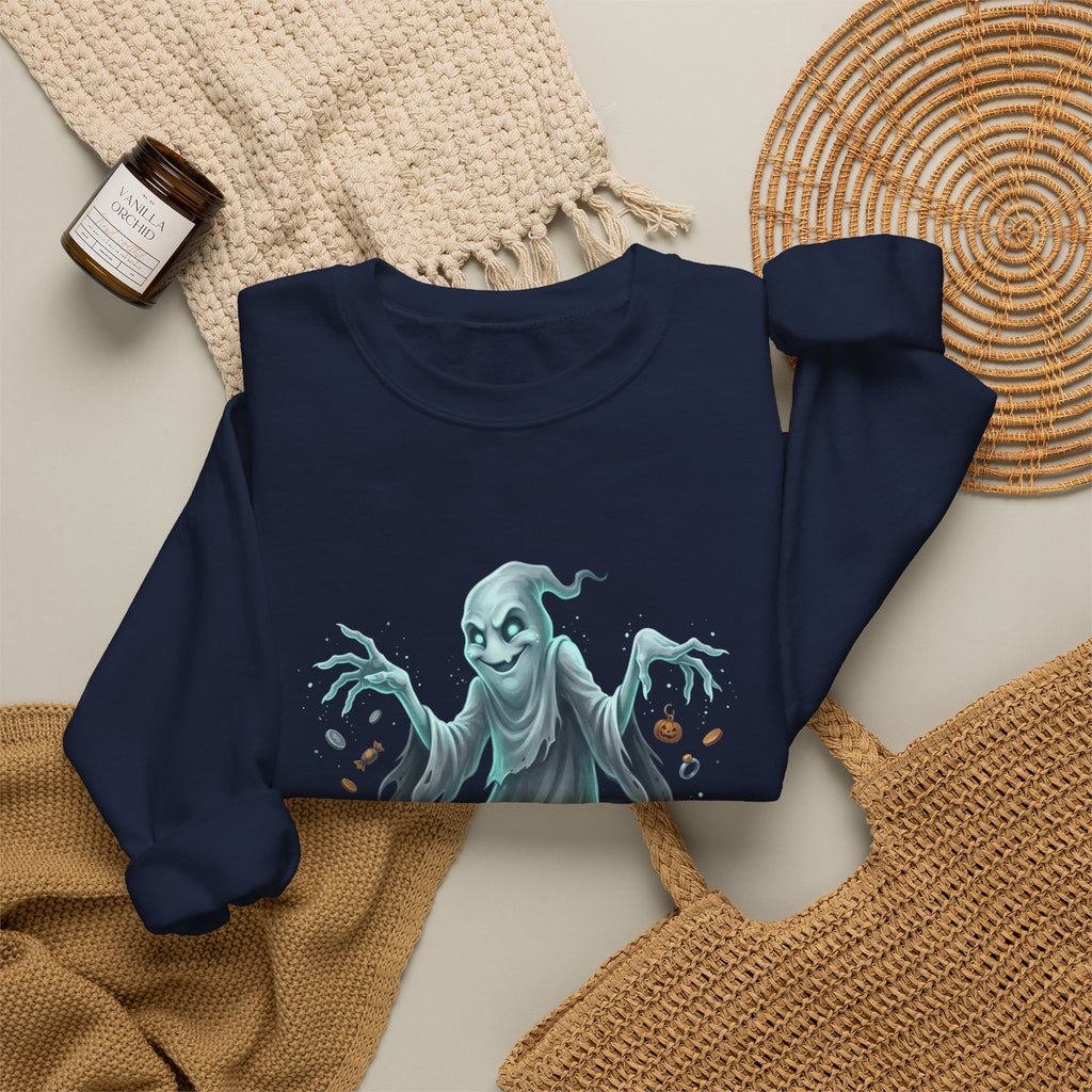 Mischief Ghost Halloween Crewneck Sweatshirt