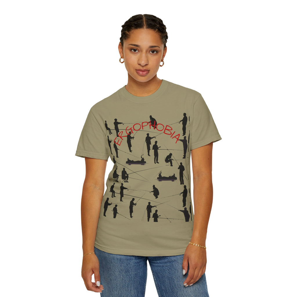 Different Styles of Fishing Garment-Dyed T-Shirt