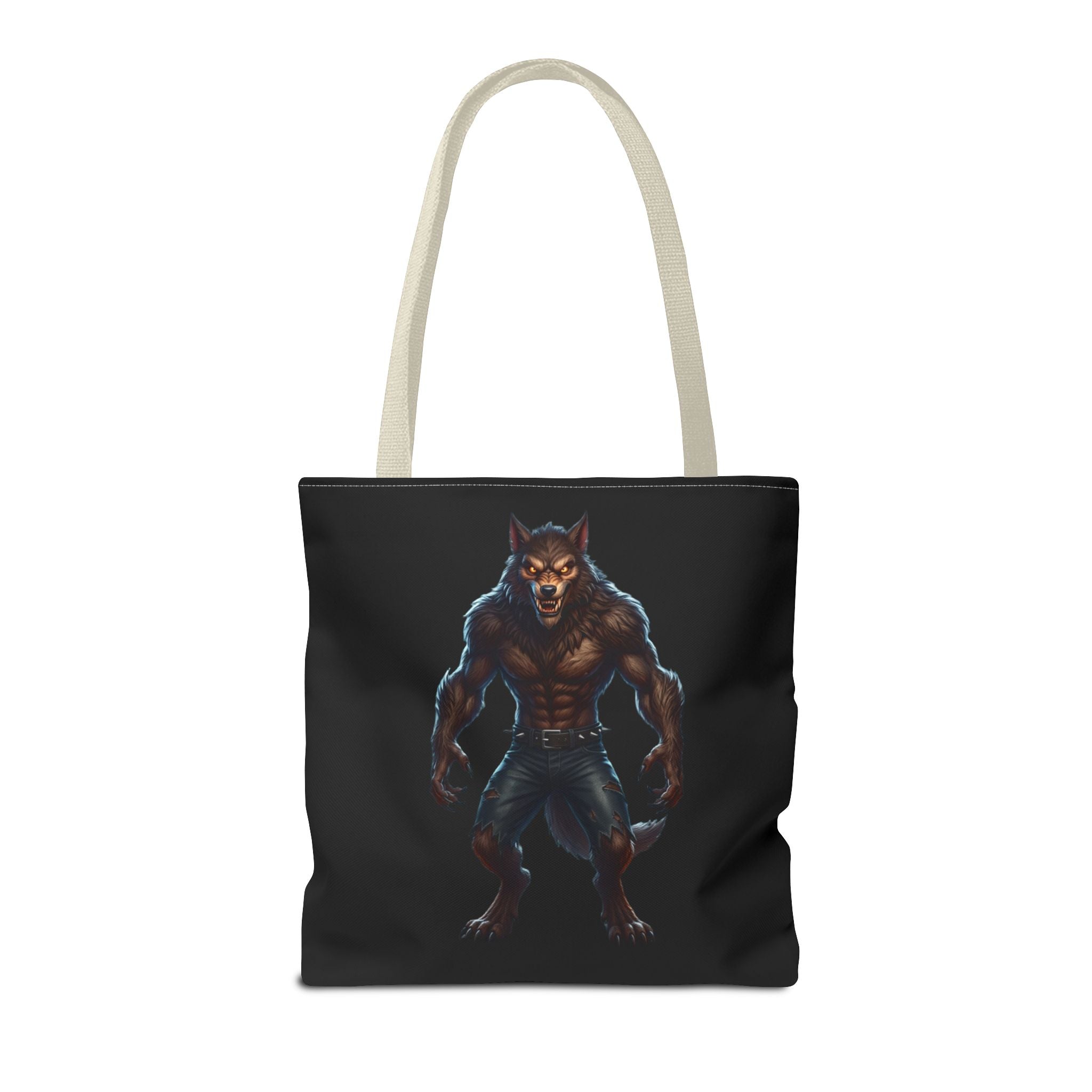 Werewolf Tote Bag — Dark Fantasy Creature Shopper