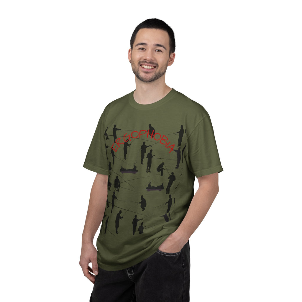 Different Styles of Fishing Garment-Dyed T-Shirt