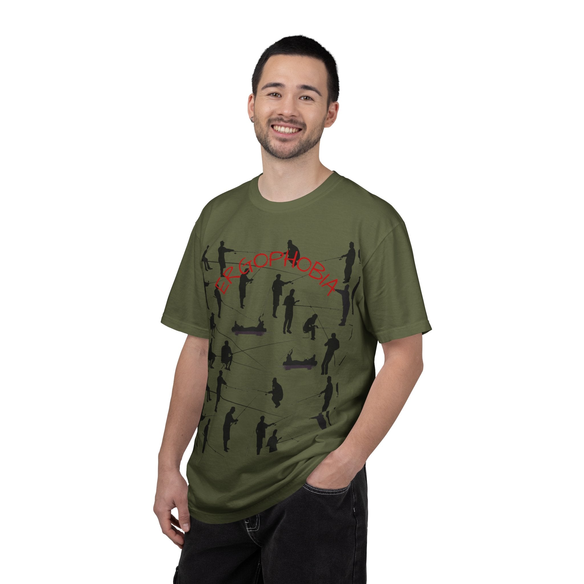 Different Styles of Fishing Garment-Dyed T-Shirt