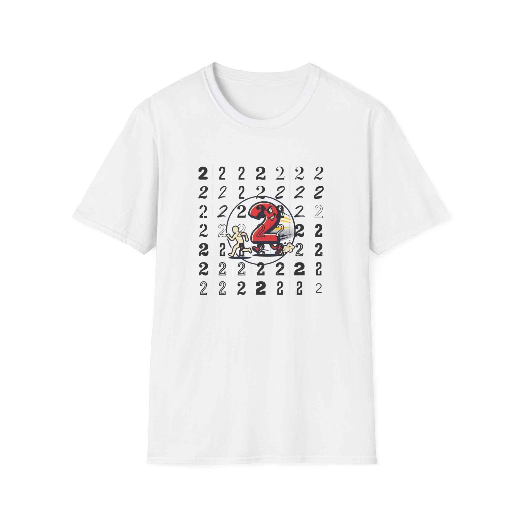 Running Number 2 Funny Bathroom Humor Graphic Unisex T-Shirt