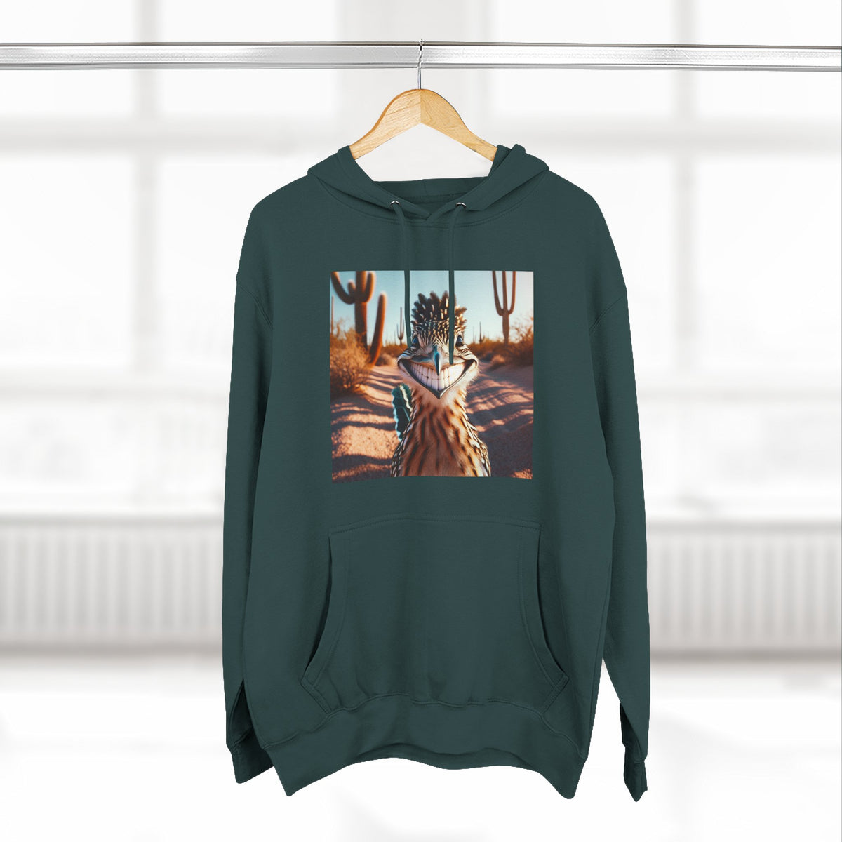 Three-Panel Fleece Hoodie