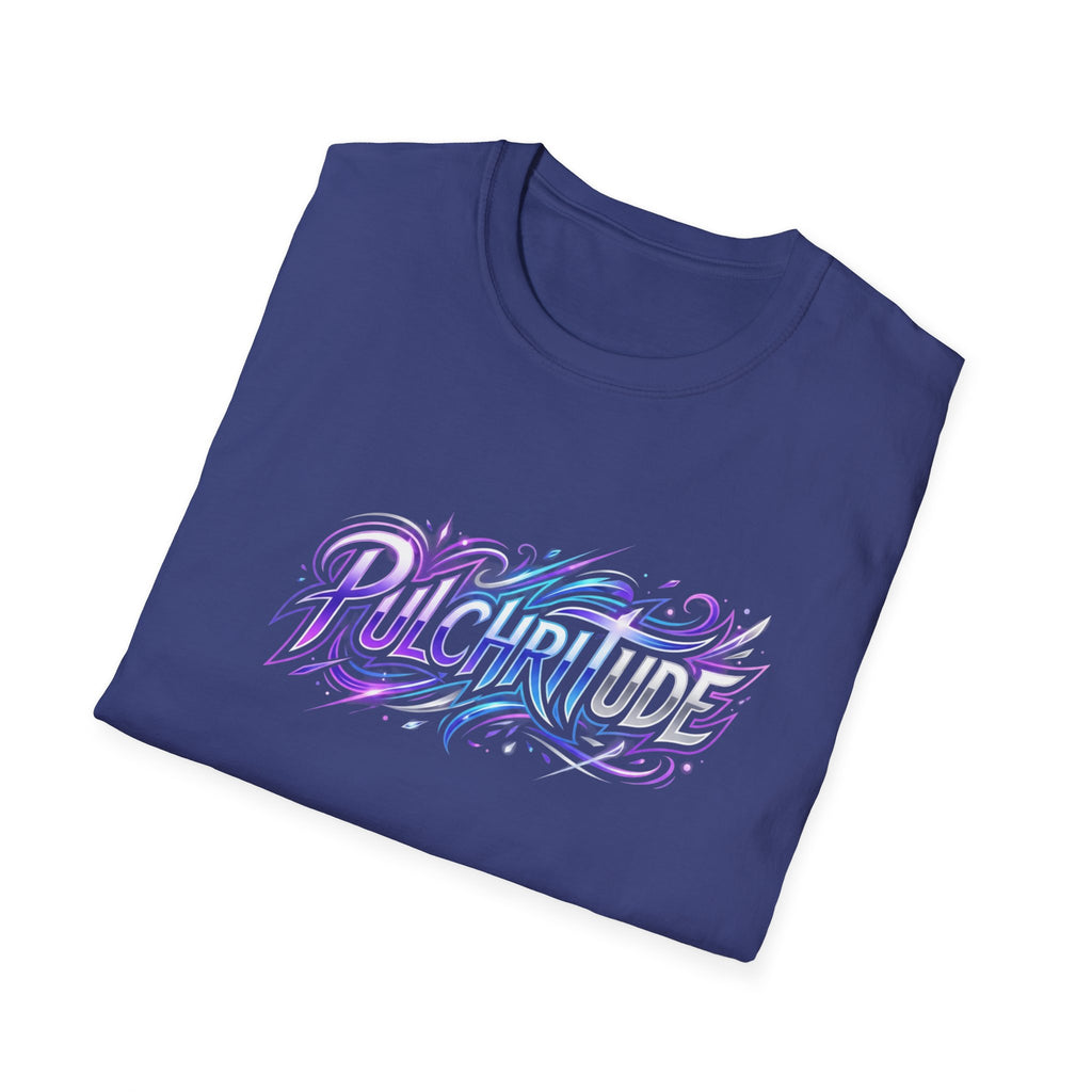 Pulchritude Script T-Shirt — Pastel Calligraphy Graphic Tee