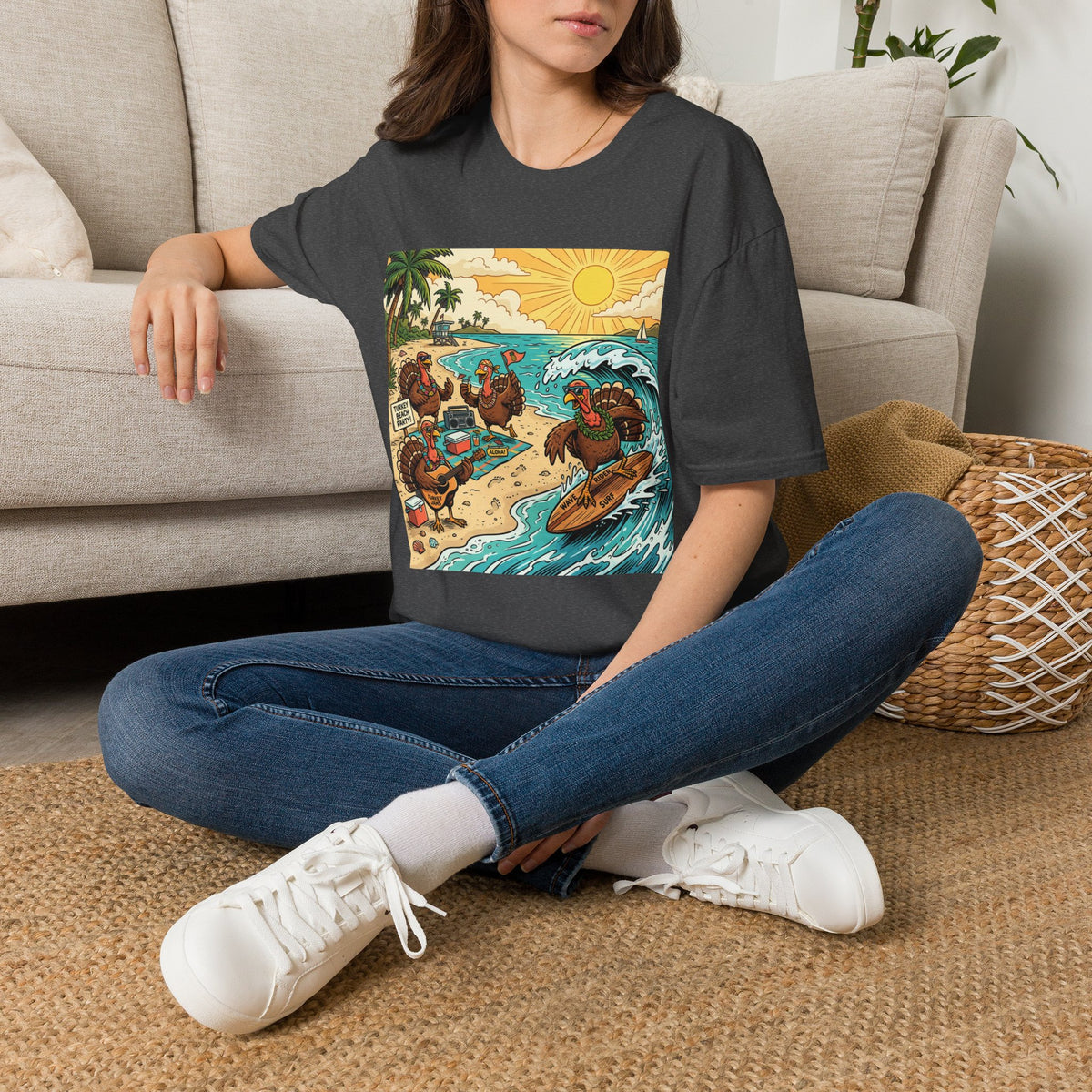 Surfing Turkey Beach Party T-Shirt