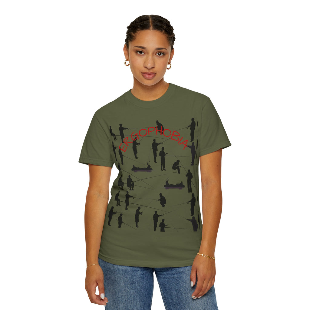 Different Styles of Fishing Garment-Dyed T-Shirt