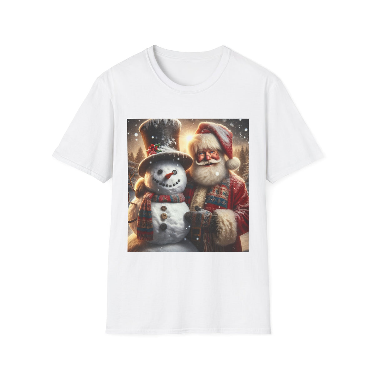 Christmas Santa & Snowman T-Shirt