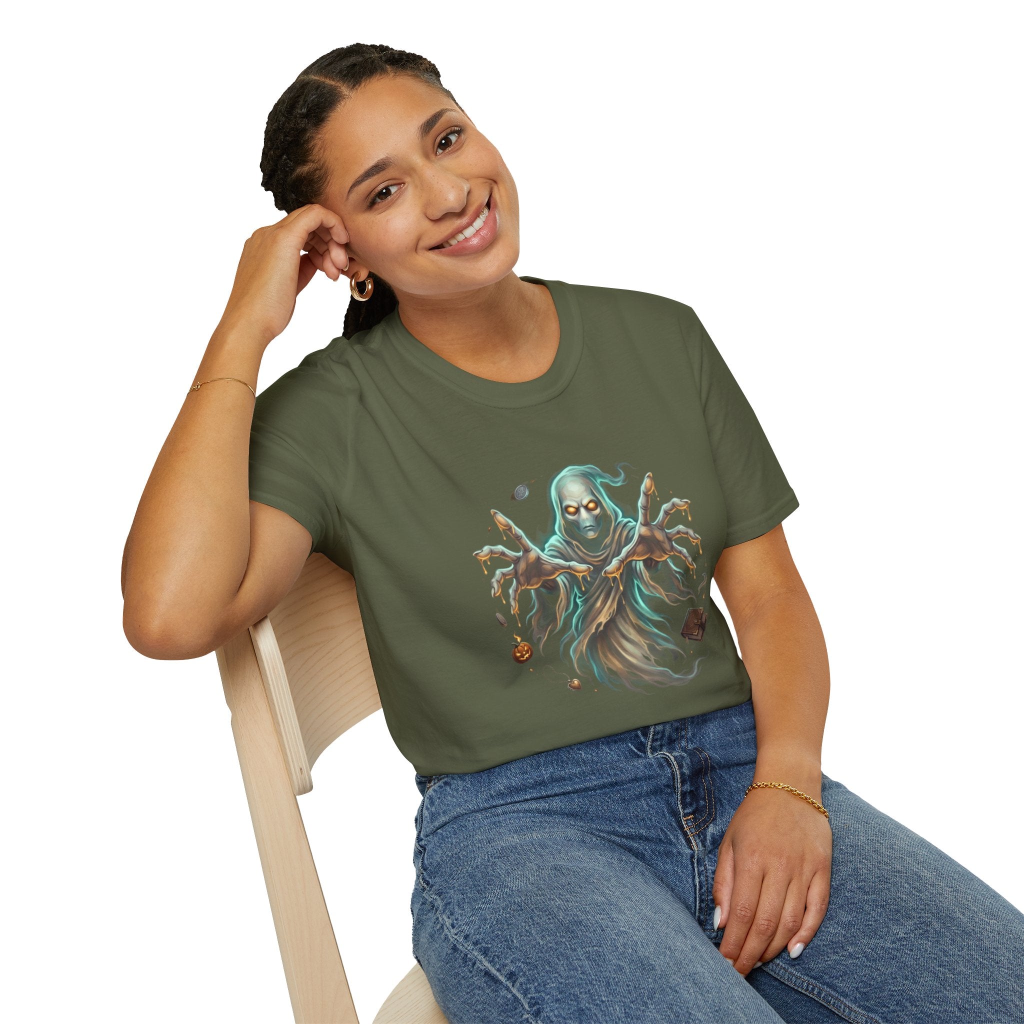 Hooded Specter Halloween Unisex Softstyle T-Shirt
