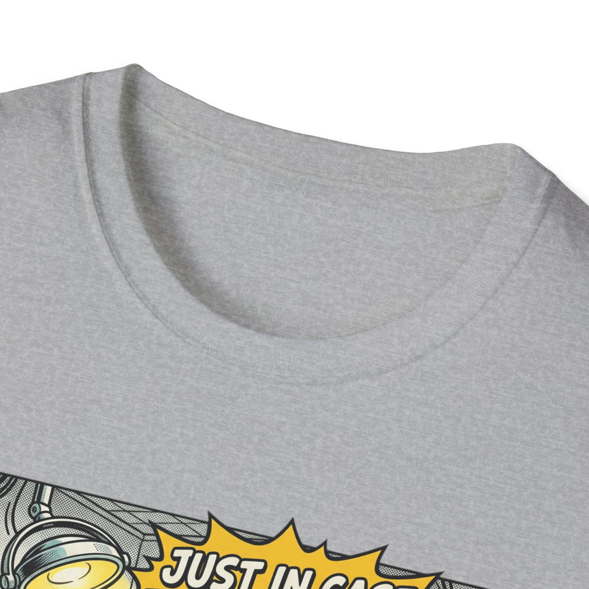 Dental Chair Cartoon T‑Shirt — “Just in Case the Novocaine Doesn’t Work” Funny Dentist Tee