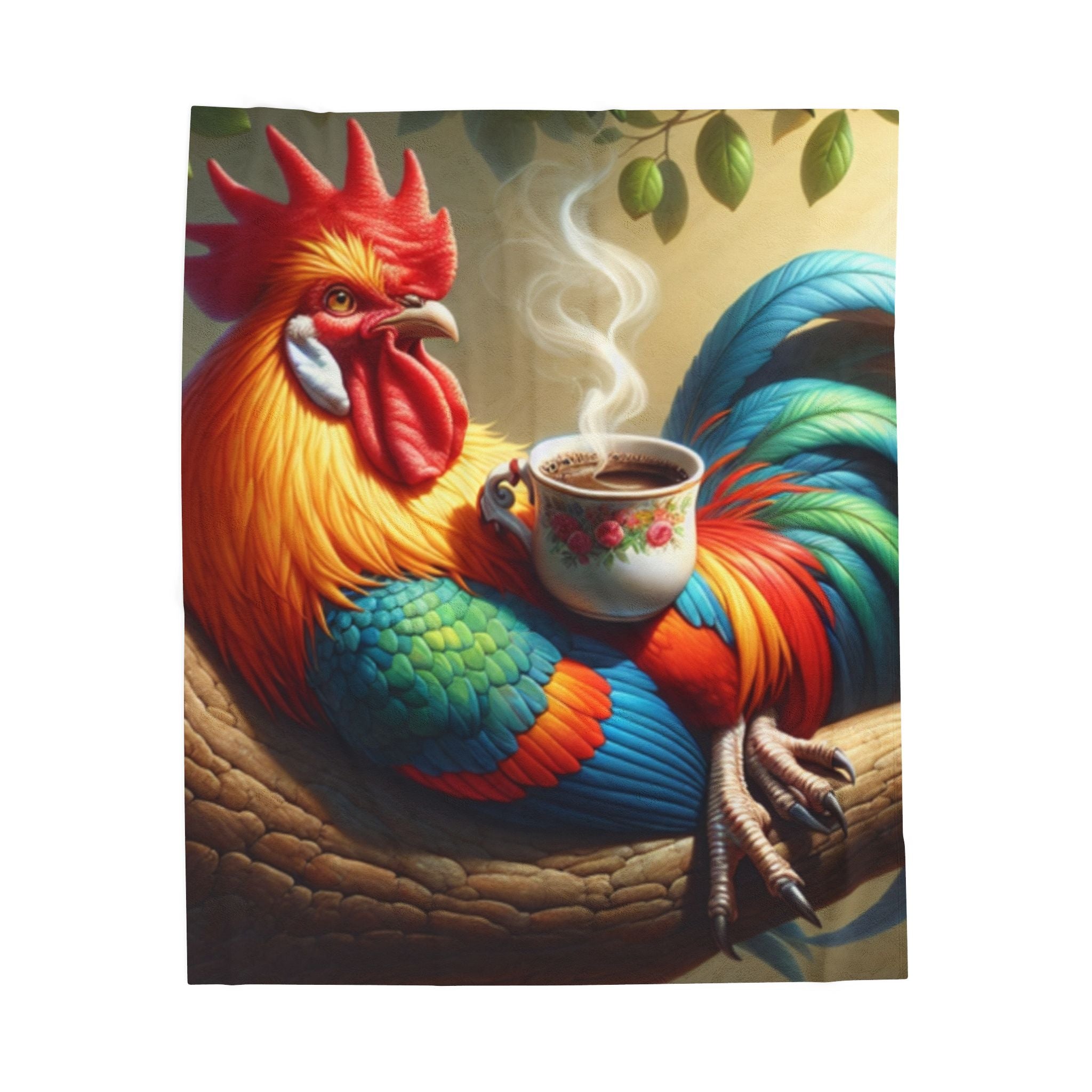 Velveteen Plush Blanket - Rooster