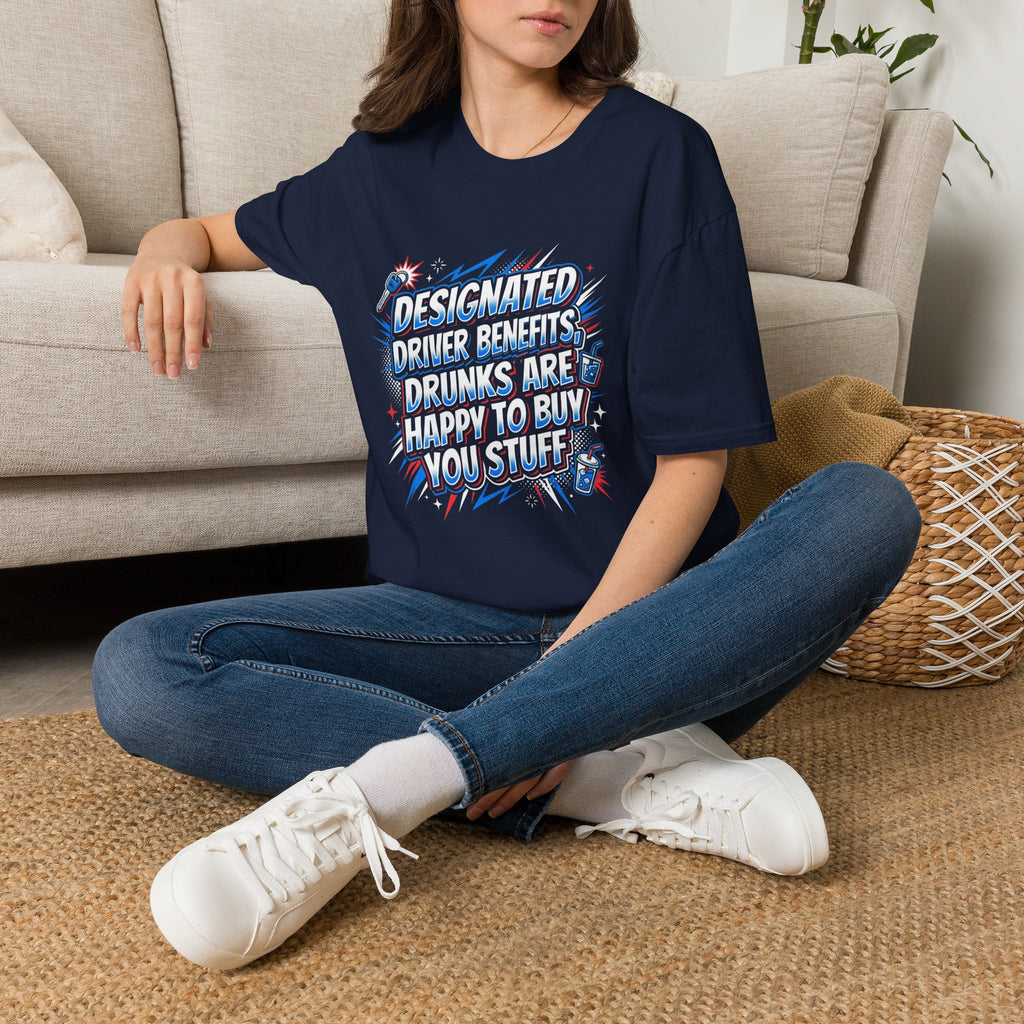 “Designated Driver” Graphic T‑Shirt — Retro Comic Pop Art Tee