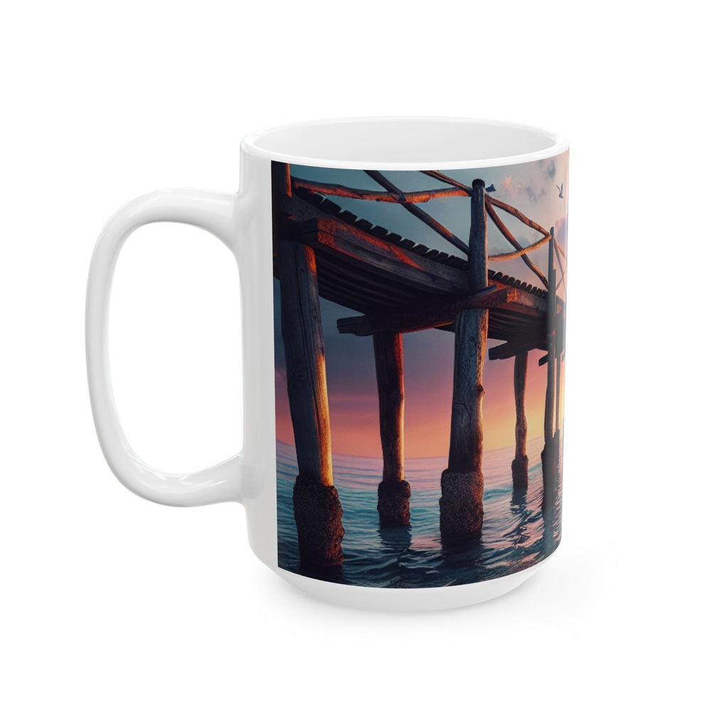 Beach Pier Coffee Mug (11oz, 15oz)