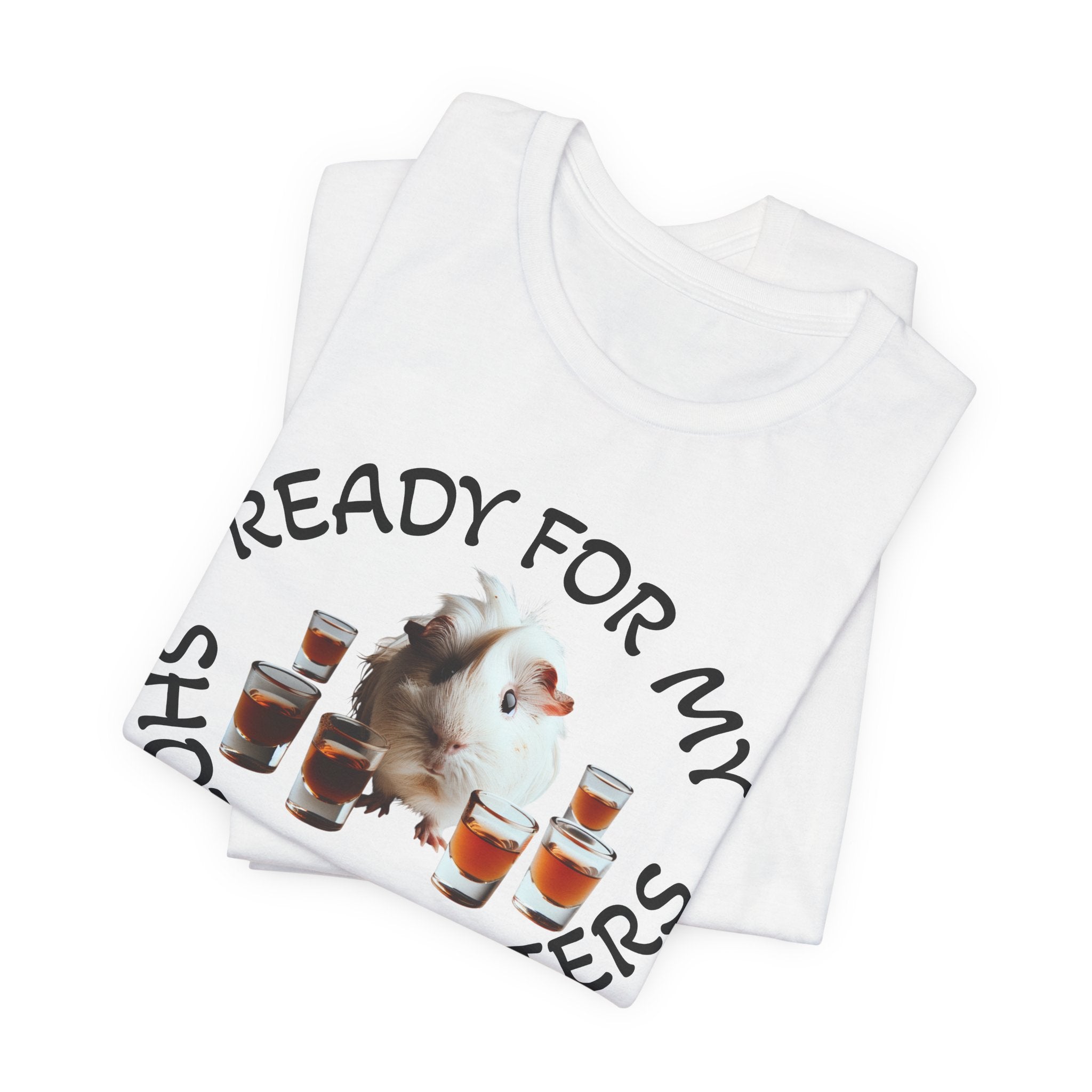 Ready For My Shot & Booster Funny Guinea Pig Graphic Unisex T-Shirt