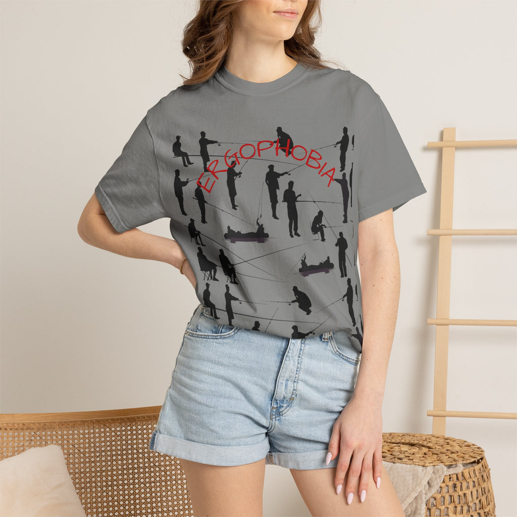 Different Styles of Fishing Garment-Dyed T-Shirt