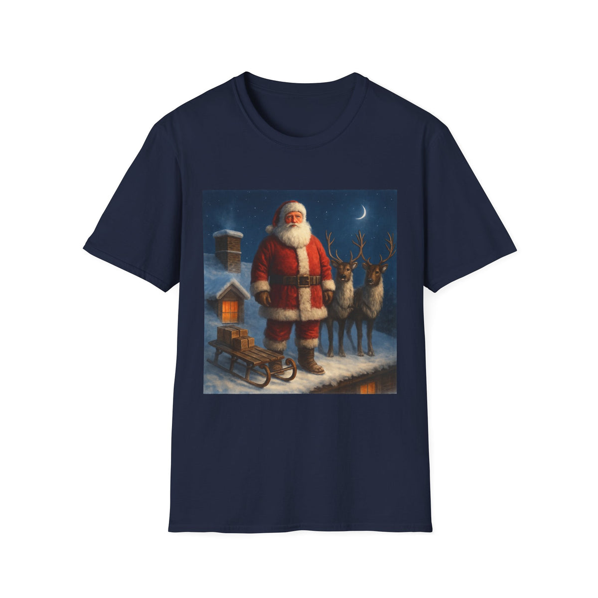 Santa Claus Night Scene T-Shirt