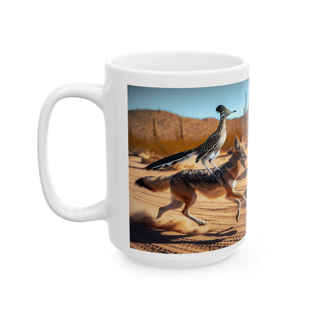 Roadrunner and Coyote Coffee Mug (11oz, 15oz)