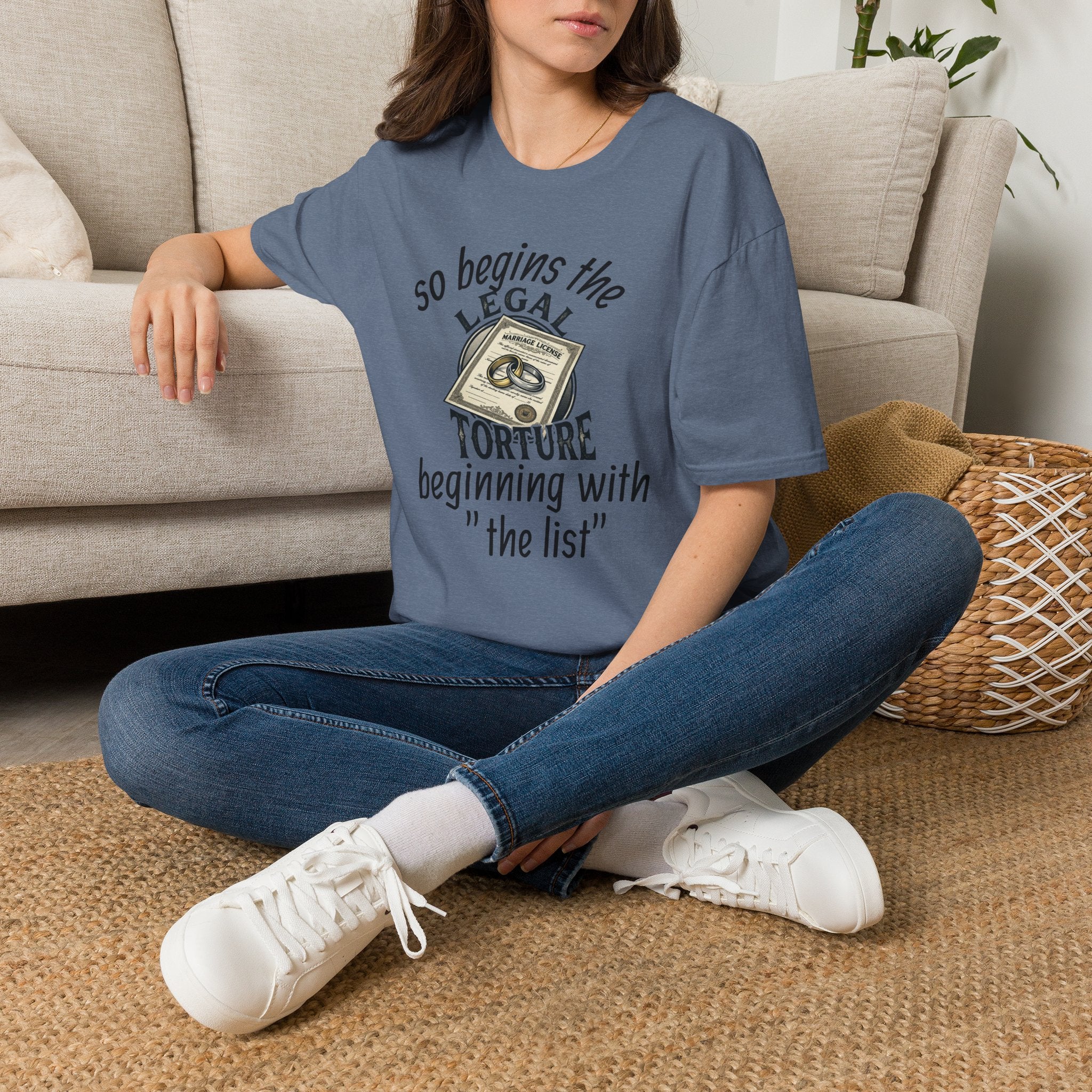 Funny Legal Torture T-Shirt — “And Never Enough Legal Torture Have Same Results” Novelty Tee