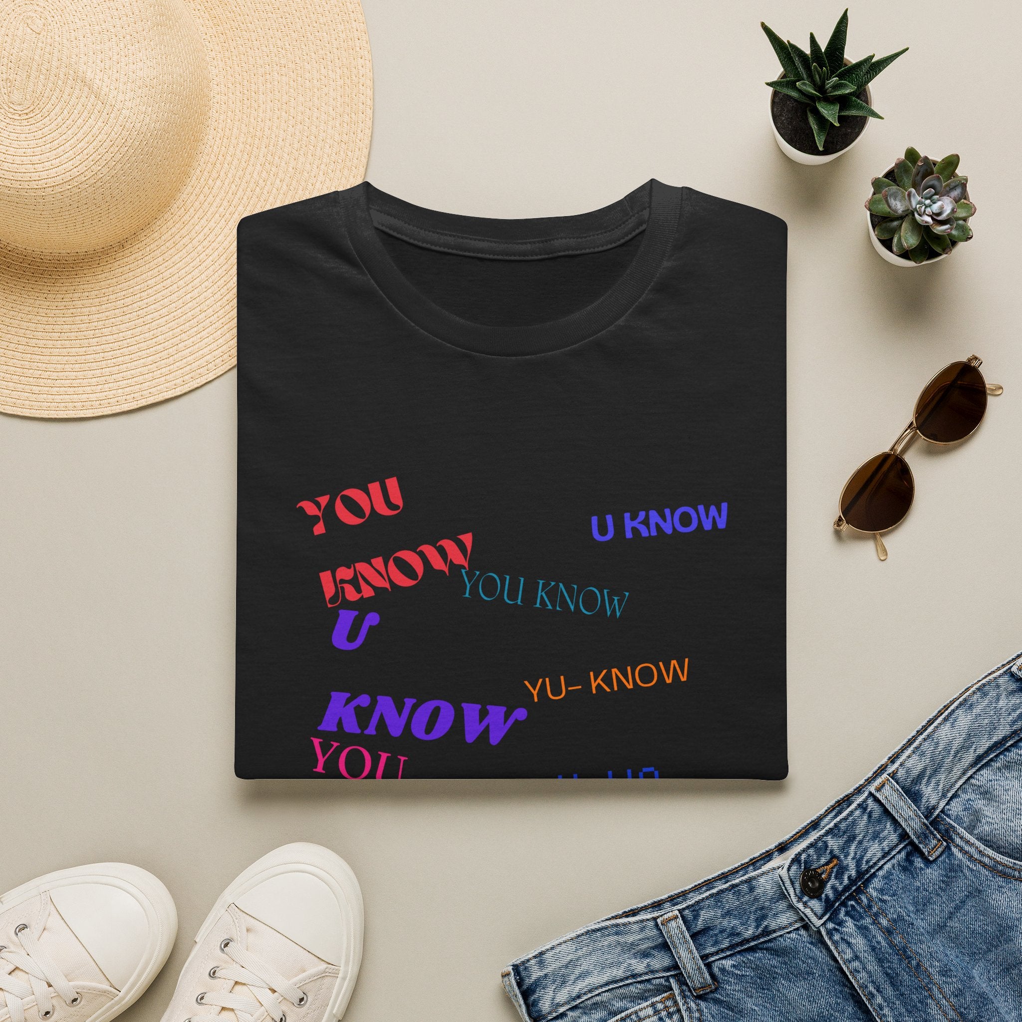 You Know All-Over Text Unisex Softstyle T-Shirt
