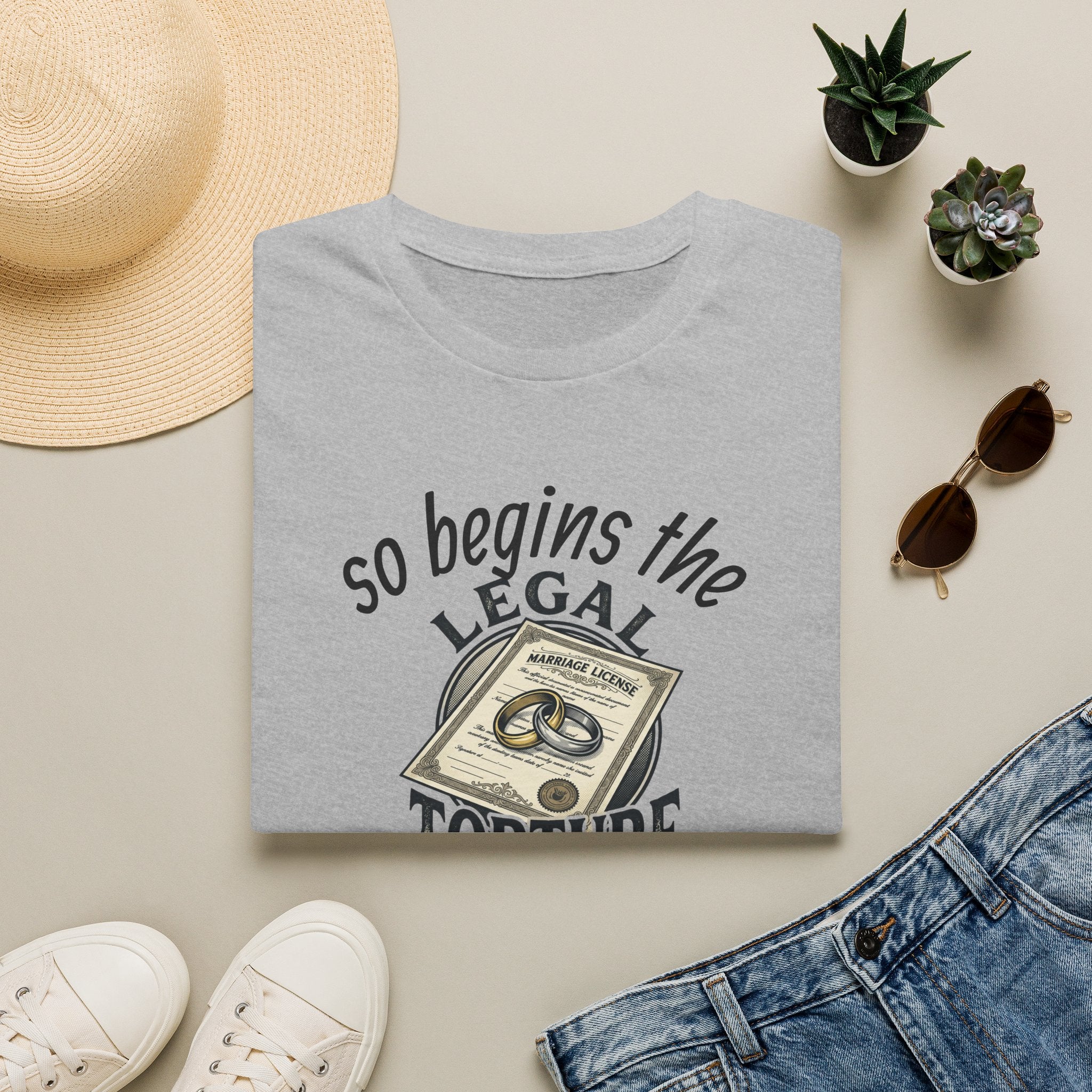 Funny Legal Torture T-Shirt — “And Never Enough Legal Torture Have Same Results” Novelty Tee