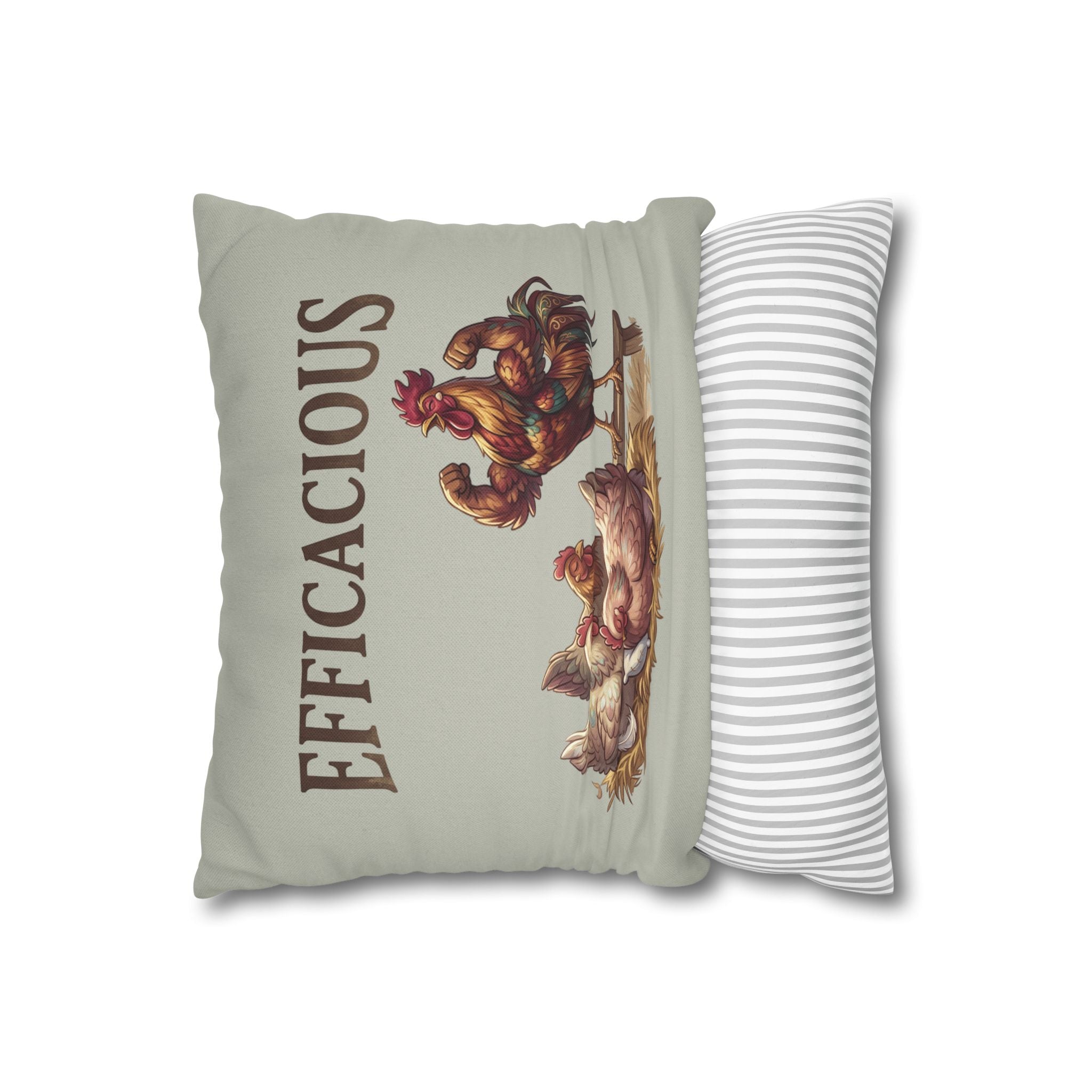 Spun Polyester Square Pillowcase
