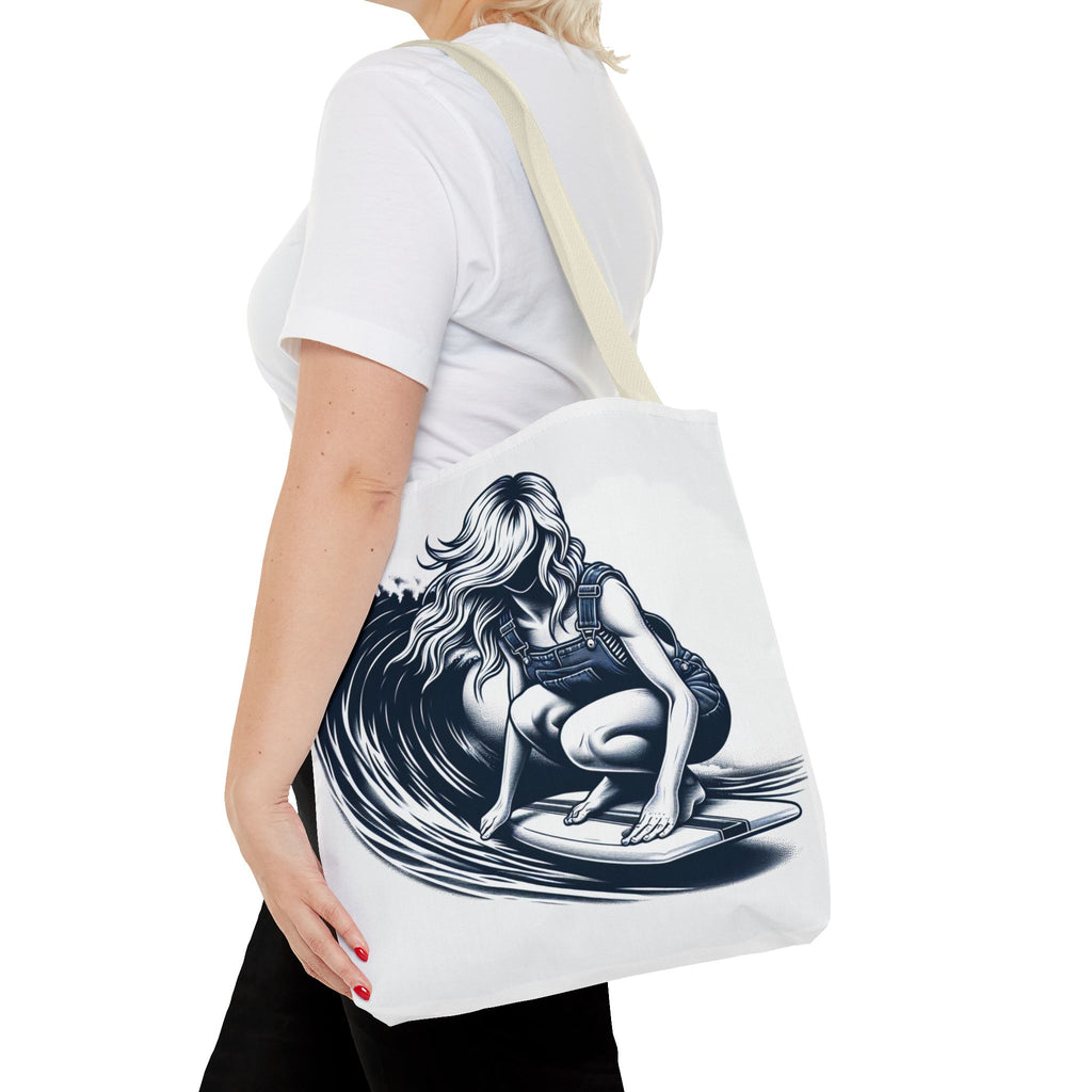 Female Surfer Tote Bag (AOP)