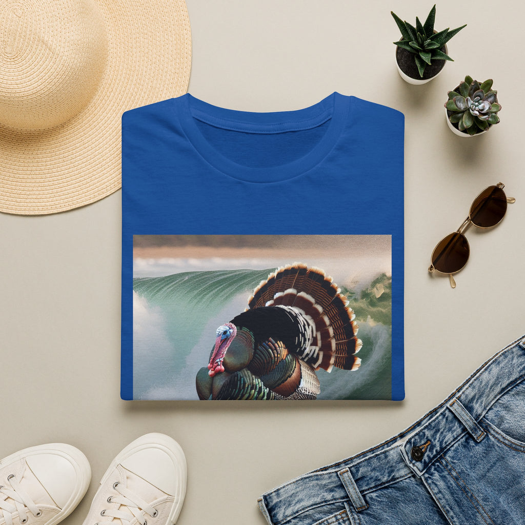 Surfing Turkey T-Shirt — Funny Thanksgiving Surfboard Graphic Tee