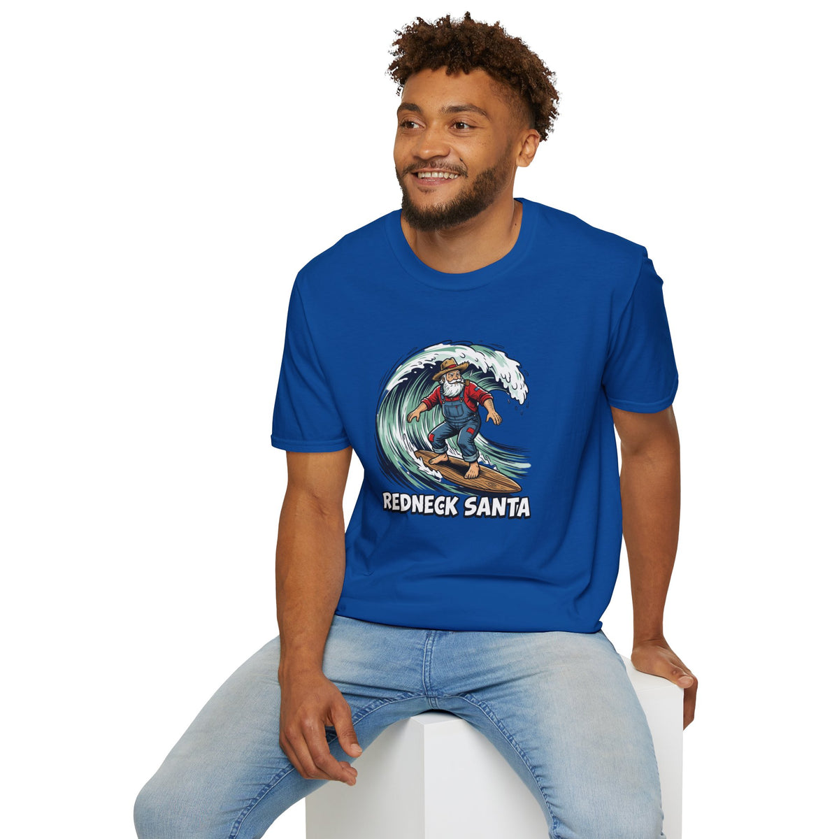 Redneck Santa T-Shirt — Surfing Santa Holiday Graphic Tee