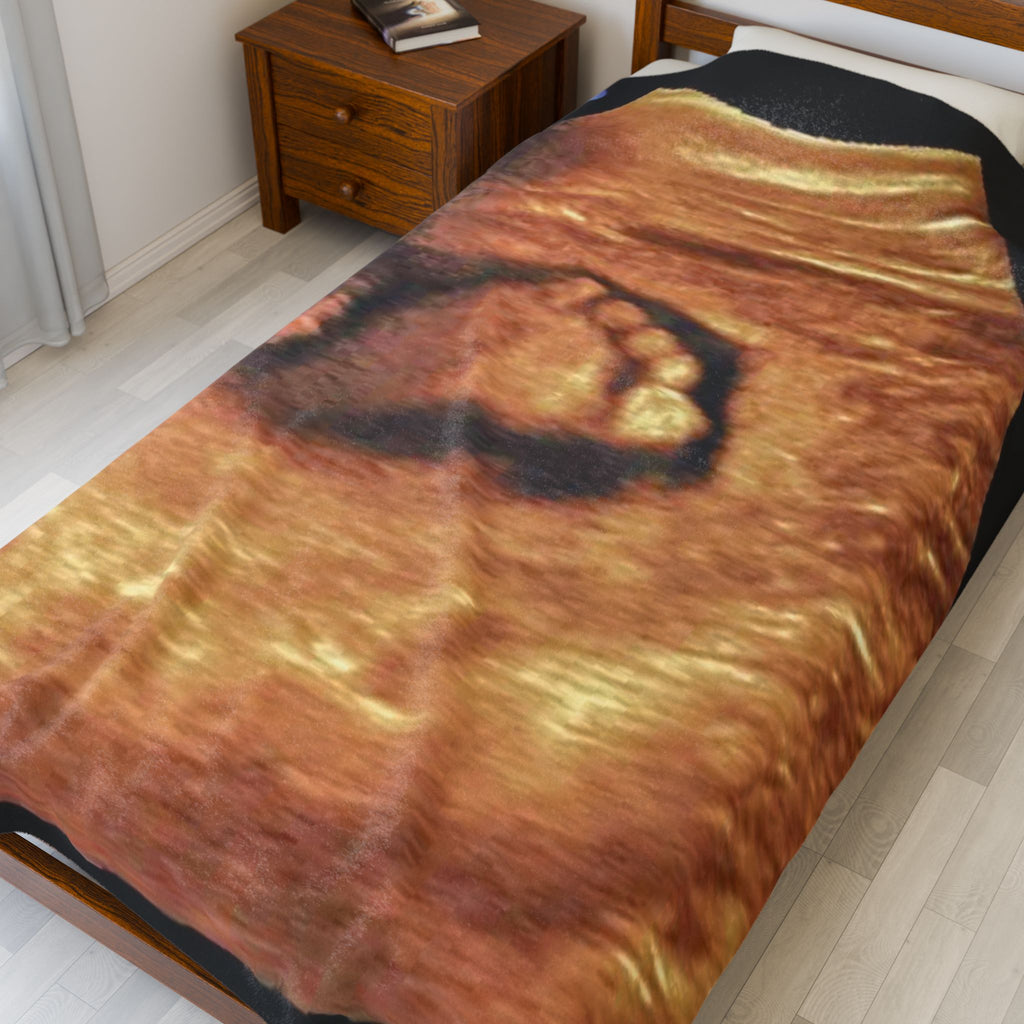 Velveteen Plush Blanket - Ultrasound Baby