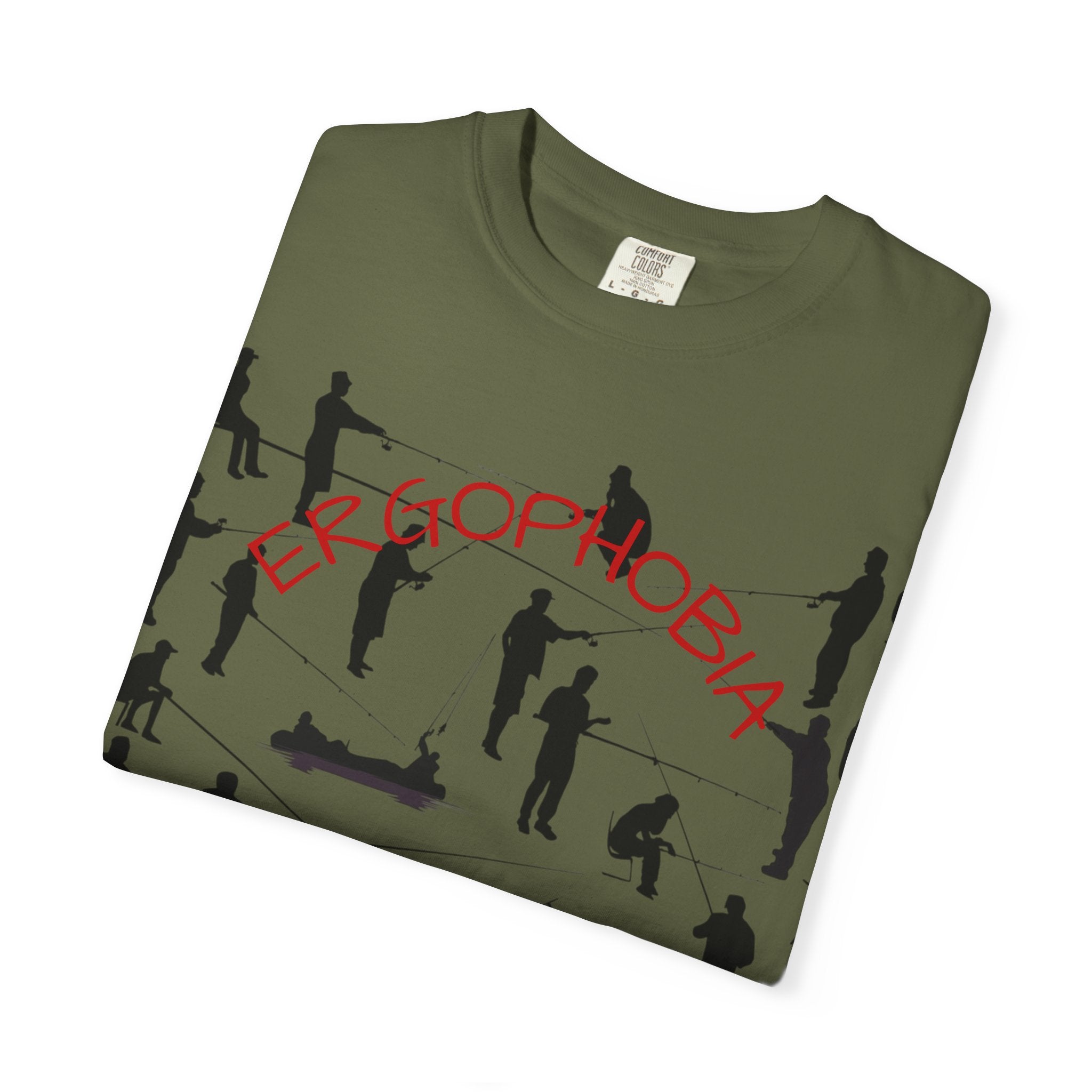 Different Styles of Fishing Garment-Dyed T-Shirt