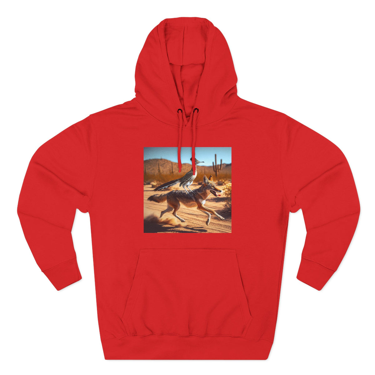 Coyote Desert Landscape Graphic Hoodie