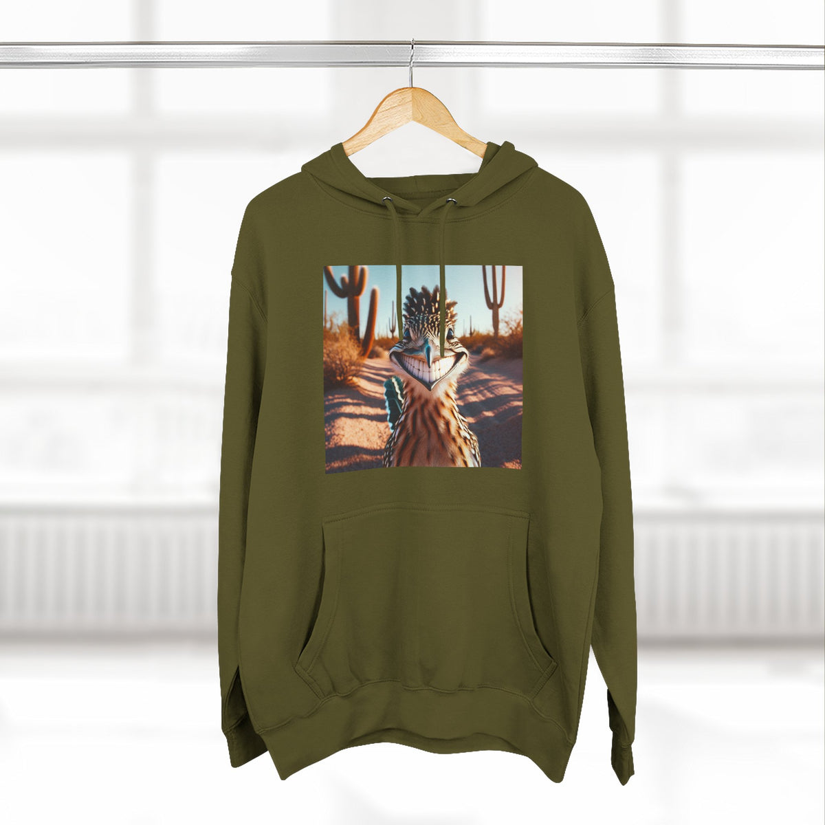 Three-Panel Fleece Hoodie