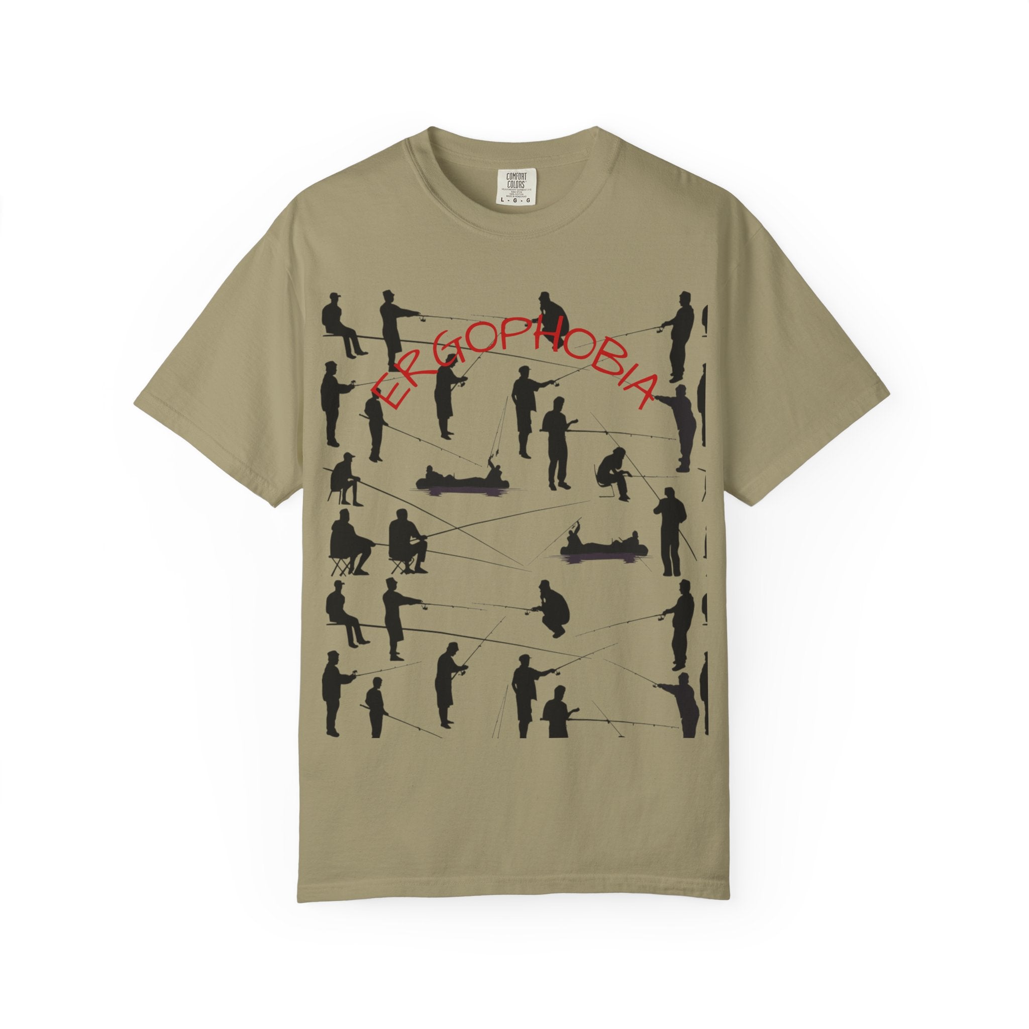 Different Styles of Fishing Garment-Dyed T-Shirt
