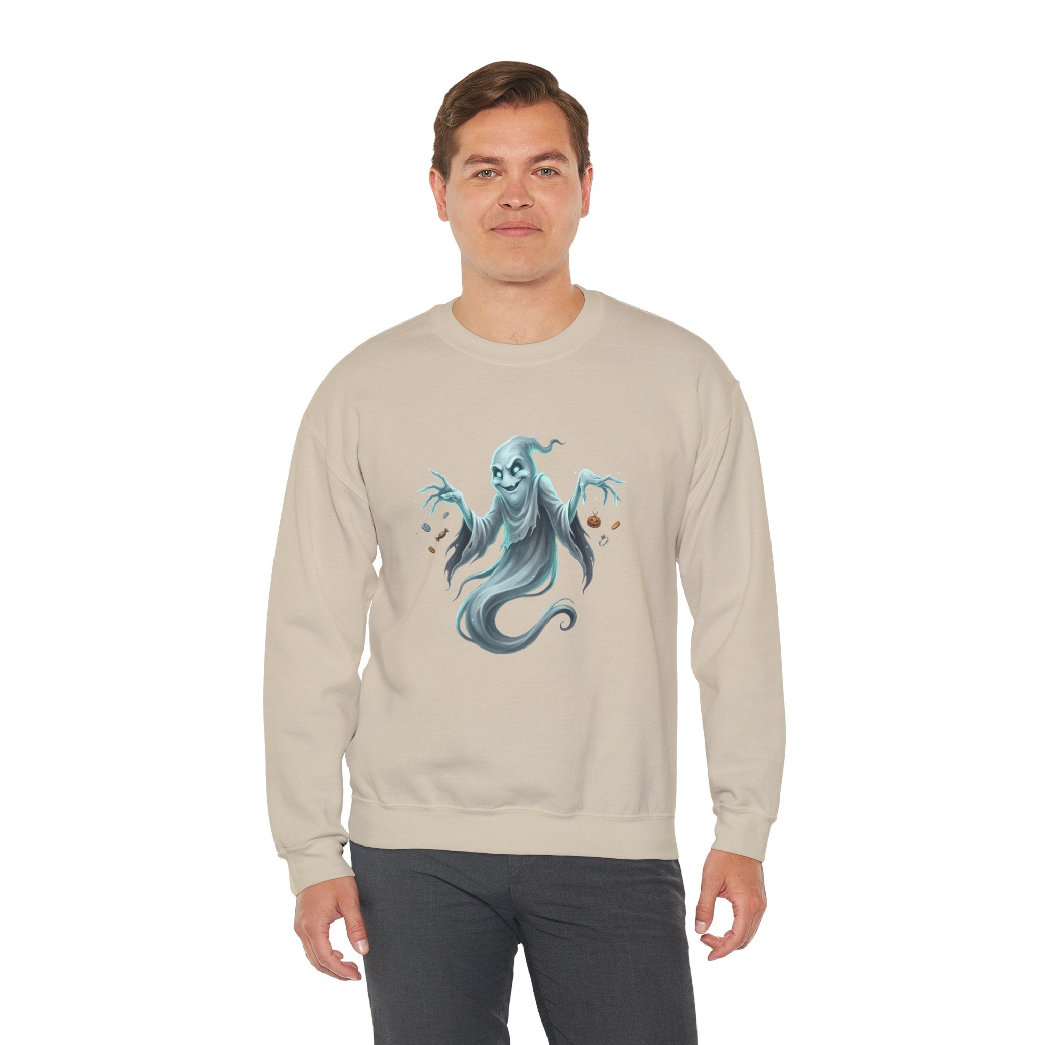 Mischief Ghost Halloween Crewneck Sweatshirt