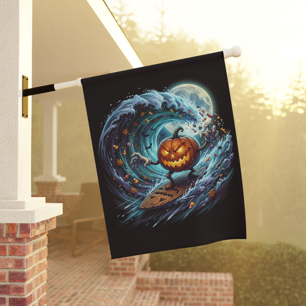 SURFING PUMPKIN Garden & House Banner